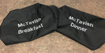 Personalised Embroidered Corner Manger Feed bucket covers in a variety of colours