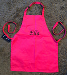 Kids embroidered apron