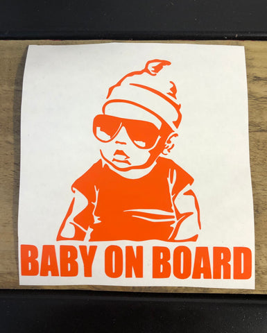 Baby on board vinyl sticker