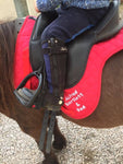 Personalised Embroidered Pony, Cob or Full Numnah in a variety of colours