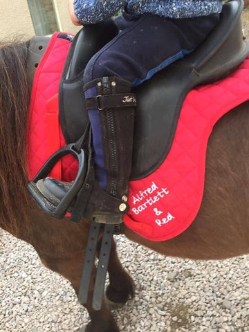 Personalised Embroidered Pony, Cob or Full Numnah in a variety of colours