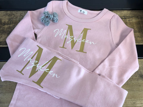 Kids Personalised Initial outfit