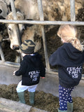 Feral Farm Kid Black Hoodie