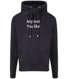 Personalised text Snuggly hoodie any text/message/initial.