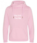 Personalised text Snuggly hoodie any text/message/initial.