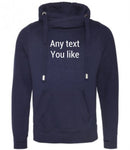 Personalised text Snuggly hoodie any text/message/initial.