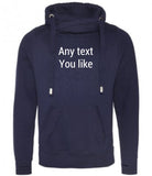 Personalised text Snuggly hoodie any text/message/initial.