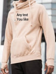 Personalised text Snuggly hoodie any text/message/initial.