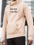 Personalised text Snuggly hoodie any text/message/initial.