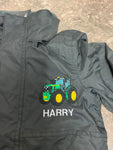 Personalised Tractor waterproof insulated jacket