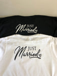 Just Married matching Tees HIS/HERS