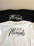 Just Married matching Tees HIS/HERS