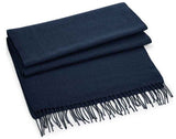 Plain luxurious winter warmer scarf