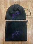 Personalised saddle cover in Gp or Dressage and matching stirrup slippers.