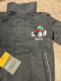 Personalised Tractor waterproof insulated jacket